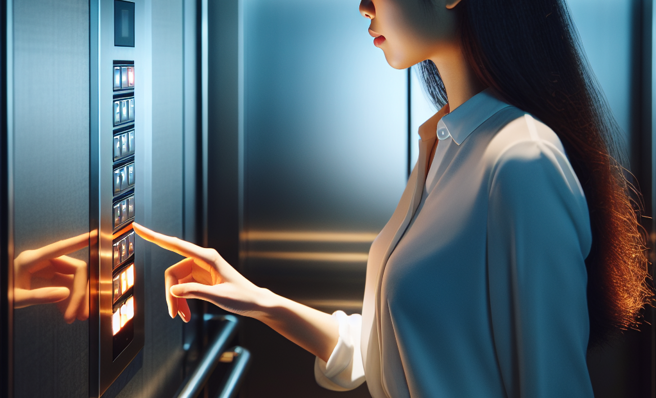 女网友在日本搭电梯，顺口问1句，竟秒被认出是台湾人。（示意图／AI生成图）