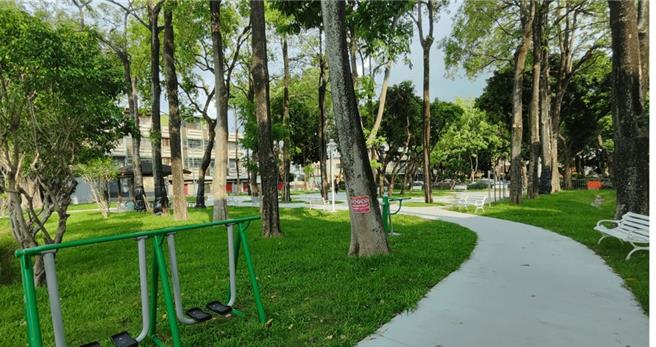 嘉义市南兴公园步道改善、体健设施移设。（嘉市府提供／廖素慧嘉市传真）