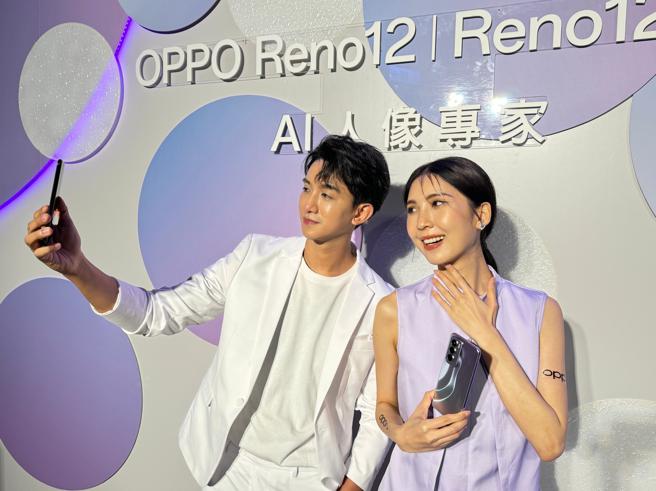 OPPO推出搭载生成式AI的OPPO Reno 12系列。（古明弘摄）