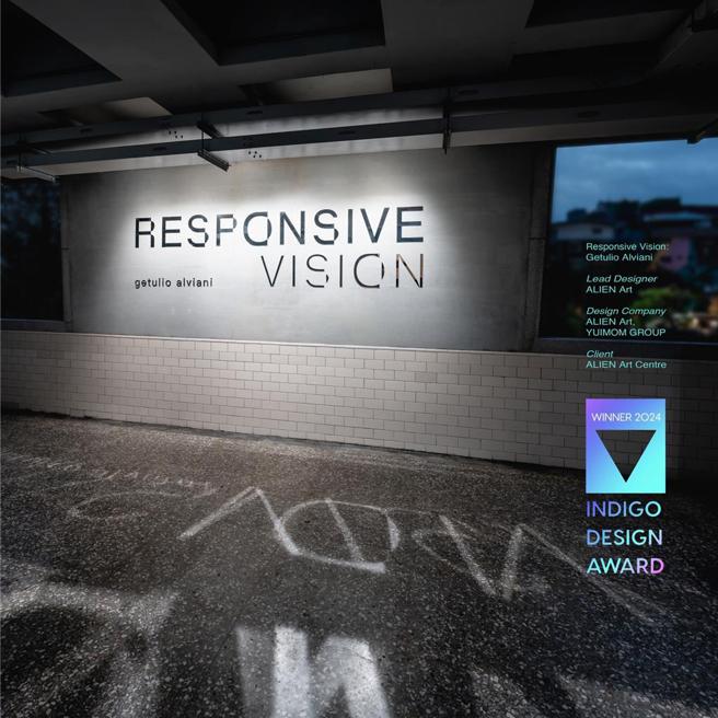 永添艺术．金马宾馆当代美术馆（ALIEN Art Centre）现正展出的《感应未来：杰图利奥・阿维亚尼（Responsive Vision： Getulio Alviani）》，荣获两项国际大奖。图／御盟集团提供