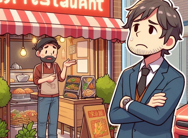 一名網友下班後壓秒抵達小火鍋店，結果老闆拒絕營業，引起網友討論。（示意圖／AI生成）