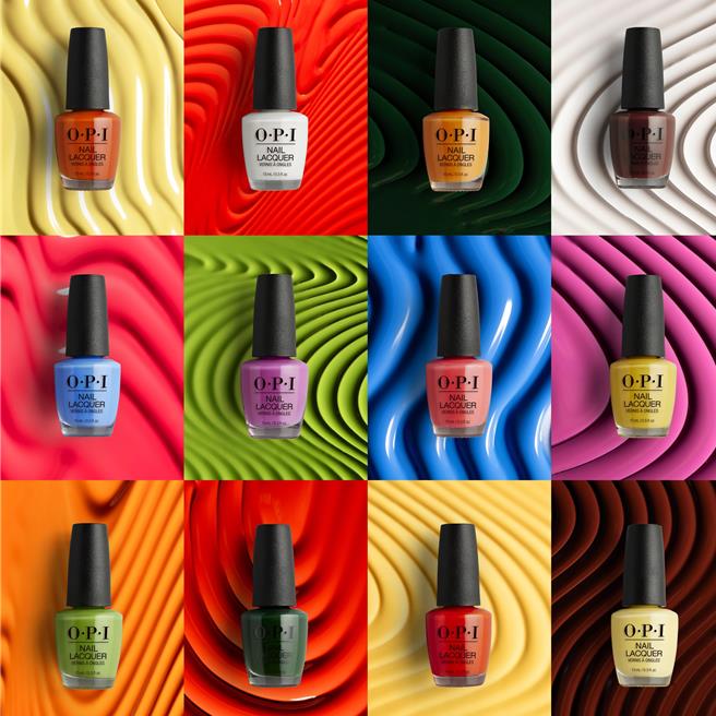 「My Me Era 自我世代」系列，以夏日与彩虹多元为设计缪思，包含12款经典指甲油及9款金属偏光类光缭。(OPI提供)