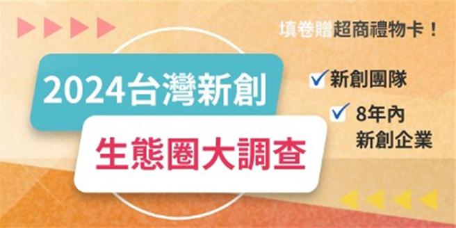 「2024台灣新創生態圈大調查」即刻正在進行。圖／台經院
