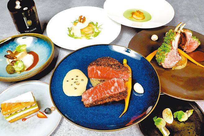 台中日月千禧极炙牛排馆玩味套餐。图／台中日月千禧酒店提供