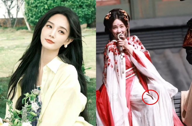 李一桐拍戏遇蜈蚣爬身上。(图／微博)