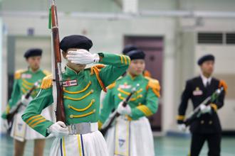 台南私立港明高中儀隊 表演融入巧思創造驚喜