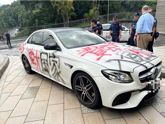 撞总统府花台前先衝AIT按喇叭　女警耐心劝离怪男画面曝光