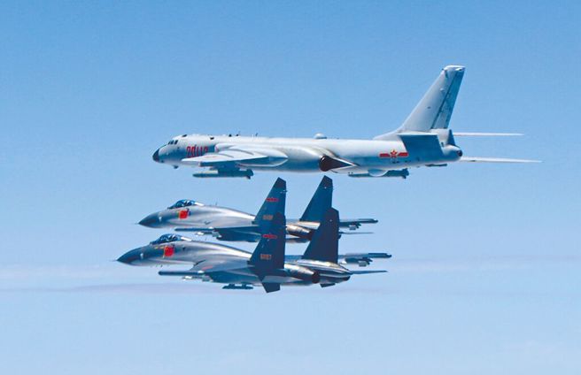 圖為共機。（新華社）