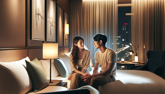 一位女子和炮友开房完事后，被要求支付一半的开房费用，让她决定断绝联繫。（示意图／AI生成）