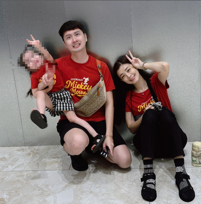 夏如芝帮老公庆生，晒出一家三口幸福合照。（图／翻摄自夏如芝 IG ）