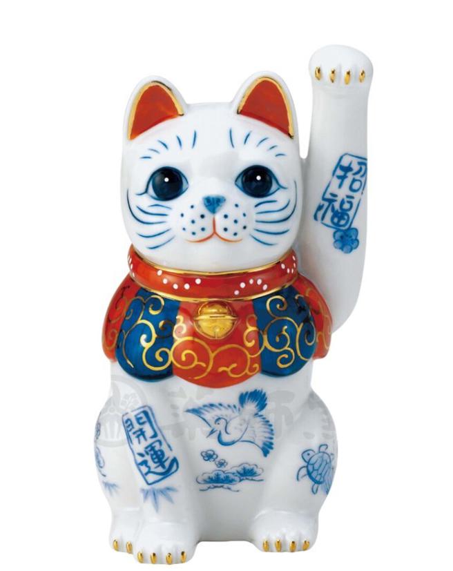 板橋大遠百北海道展瀨戶燒－染錦招福招財貓，原價7800元，推薦價3900元。（遠百提供）