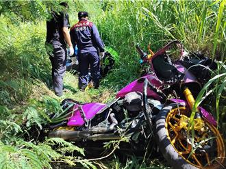 紅牌哈雷重機疑轉彎車速快 噴飛120公尺！男騎士雙腿骨折