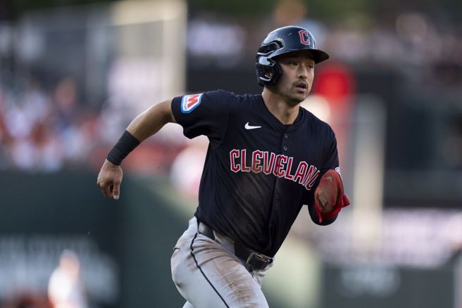 守护者外野手史蒂芬关。（美联社资料照）