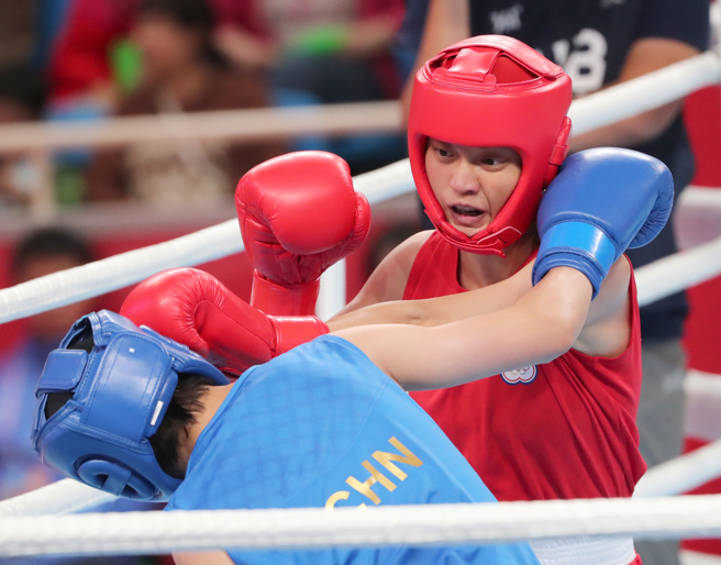 拳擊女子輕量級吳詩儀。（鄭任南攝）
