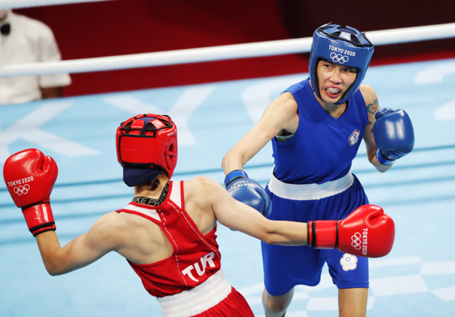 拳擊女子雛量級黃筱雯。（季志翔攝）
