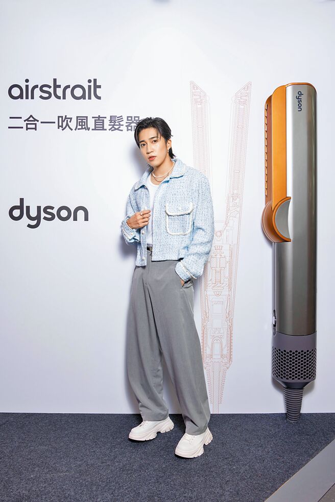 婁峻碩人氣紅不讓，1日受邀擔任電器品牌一日店長。（Dyson提供）