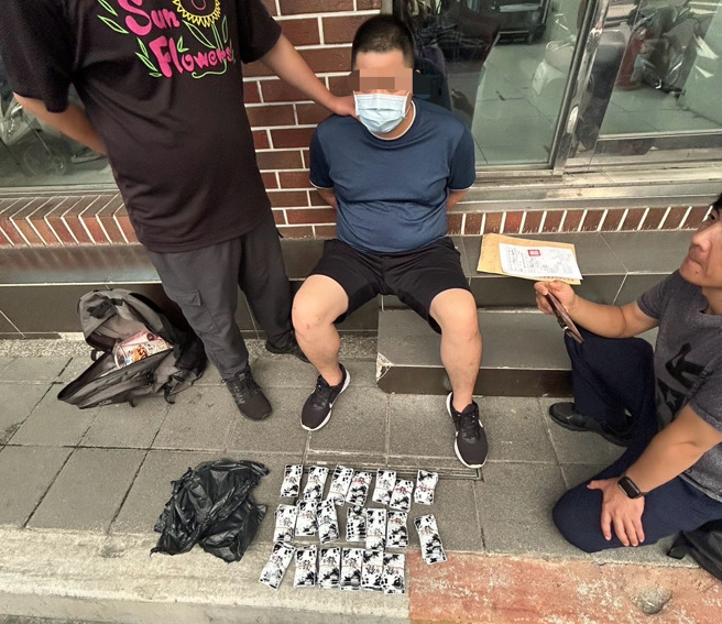 賴姓犯嫌落網。（圖 / 劉詠韻翻攝）