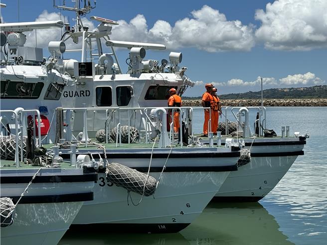 金門海巡隊今日則正常執勤出海巡航，雷達持續監控我方周圍海域，並未特別加強警戒等級。(于家麒攝)
