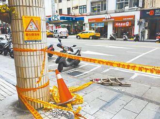 台北防磁磚雨 查報商業區30年老屋外牆