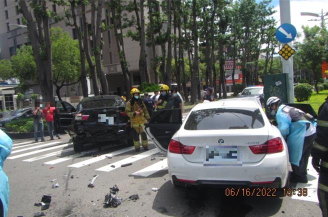 41岁的黄姓男子涉嫌组成名车诈保集团，设计假车祸以此诈保。（翻摄照片／洪靖宜高雄传真）