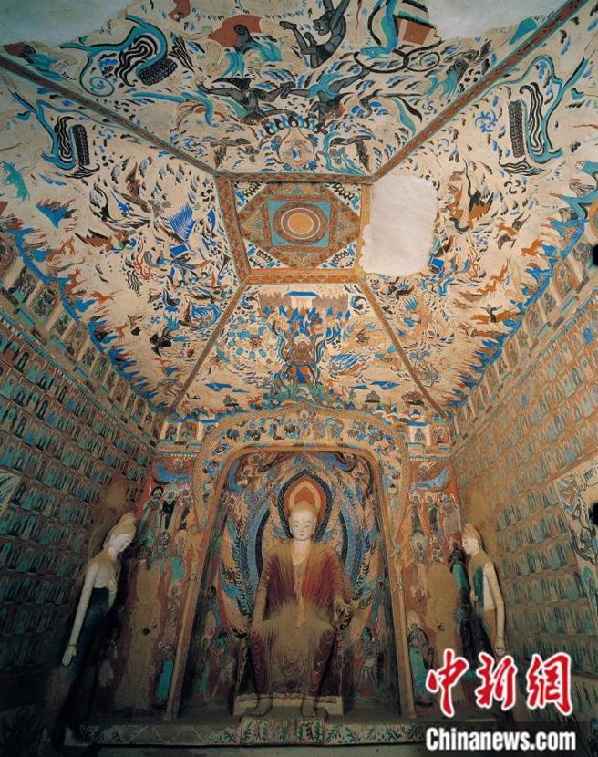 莫高窟第249窟。（受访者供图/中新网）