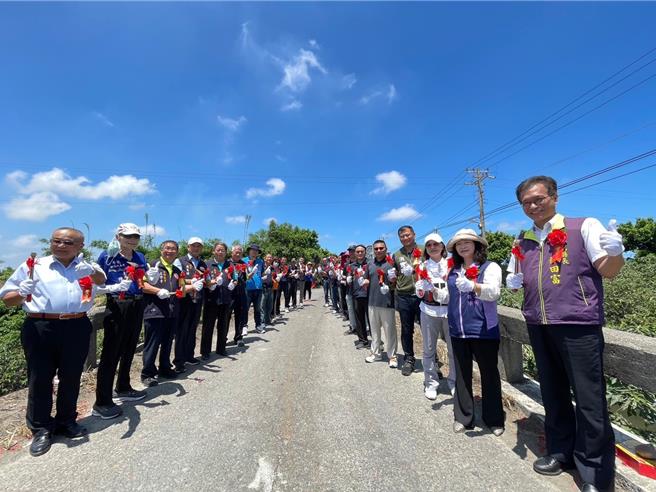 彰化縣芳苑鄉文津3橋今日舉行改善工程動土典禮。（芳苑鄉公所提供／葉靜美彰化傳真）