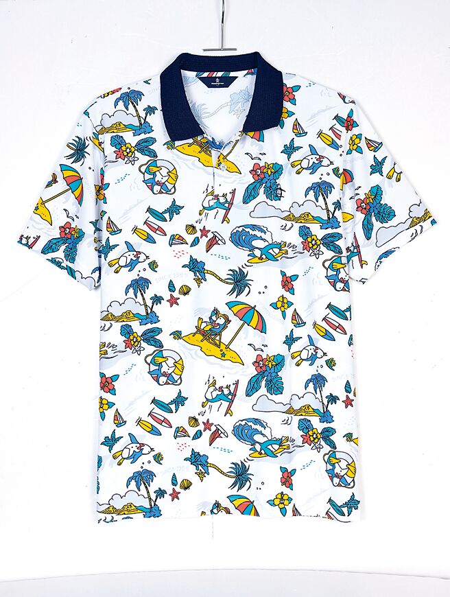 大叶高岛屋的「MUNSINGWEAR负3度C凉爽polo衫」，原价7690元、特价6152元，约8折。（大叶高岛屋提供）