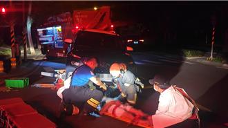 行人夜躺馬公大街   女駕駛輾過壓車底  送醫撿回一命