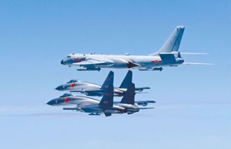 配合东海实弹演习加强力道  42共机舰24小时不断电「三面扰台」 