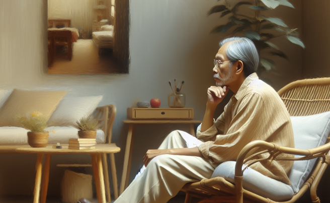 2孩悲惨童年故事曝光，逾40年的陌生人！不养73岁老父获准。（示意图、与本案无关／AI生成）