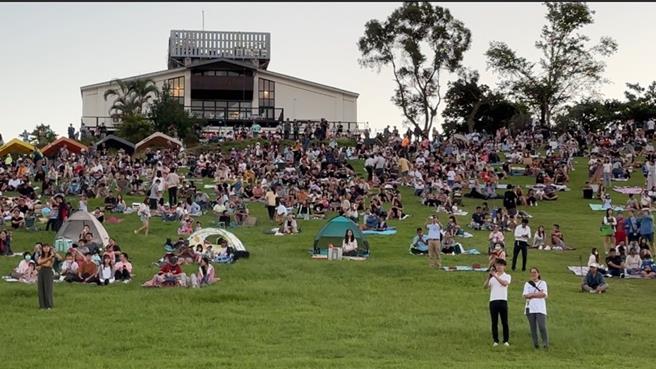 2024台灣國際熱氣球嘉年華今天在台東鹿野高台開幕。(蔡旻妤攝)