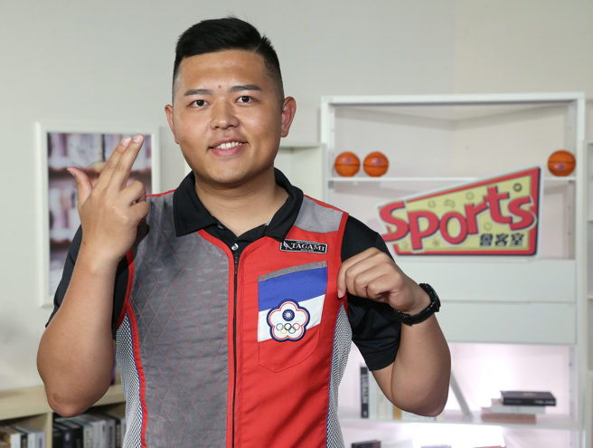 射擊好手楊昆弼第3度出征奧運，希望在巴黎實現奪牌夢想。（趙雙傑攝）