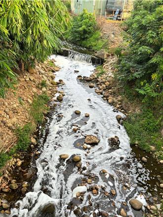 全都是泡沫！铜锣西湖溪整片漂流 茅头指向这工厂