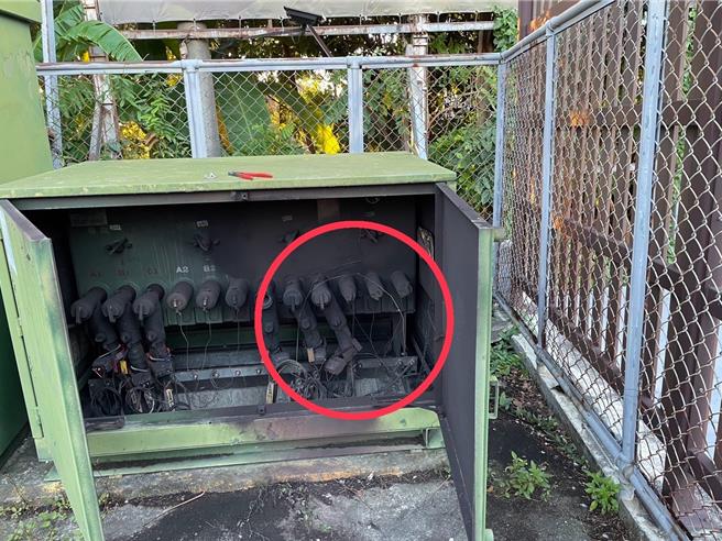 彰化县埔心乡地下线路切换开关7日清晨4点48分发生故障，造成埔心乡员鹿路一段、明圣路四段、东明路、西安北路等一带共1562户停电。（台电提供／孙英哲彰化传真）