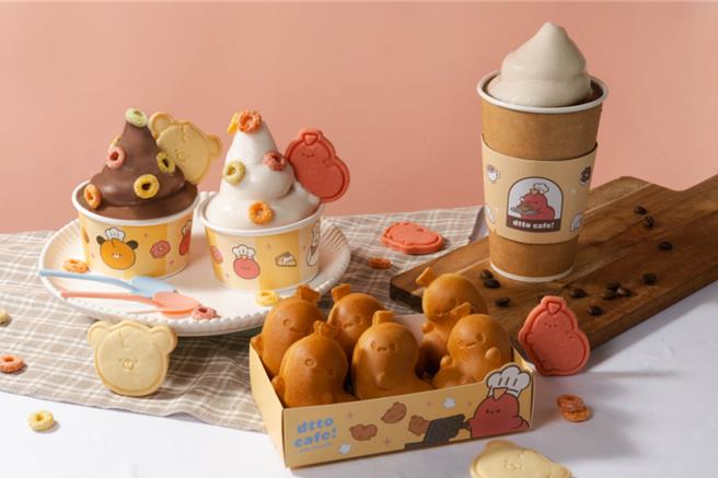 dtto cafe首度推出各式甜點。（業者提供／朱世凱台北傳真）
