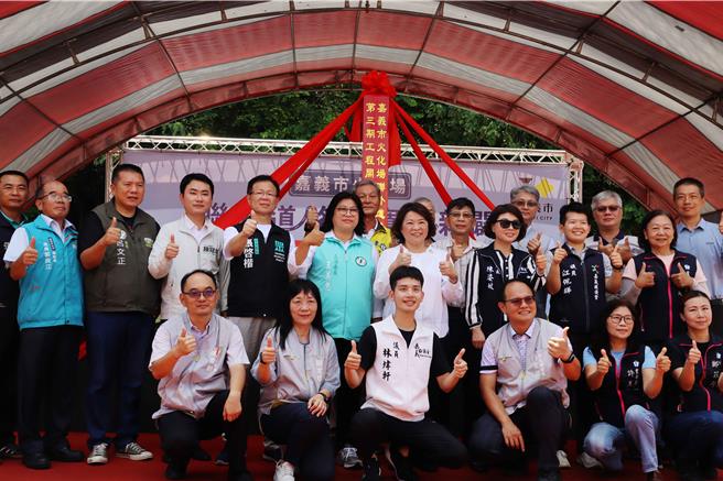 「嘉義市火化場聯外道路拓寬及新闢第3期工程」7日正式開工動土，預計2026年完工。（呂妍庭攝）