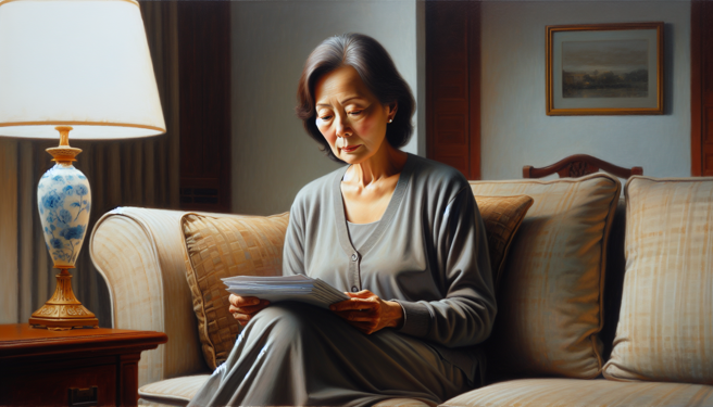 64岁女讨扶养，竟要弟弟给她400万及1栋房，被法官狠狠打脸。（示意图、与本案无关／AI生成）