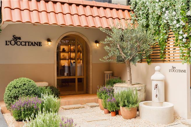 Spa L’OCCITANE欧舒丹美妍美体中心中山店改装开幕，带有强烈的南法风格。（欧舒丹提供／黄唯淯台北传真）