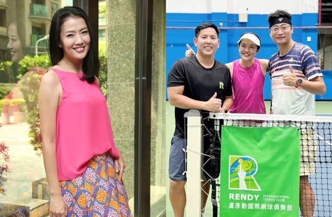 贾欣惠12年前随老公嫁到香港生活，最近回台打球。（图／中时资料照；翻摄自Lu Wei-Ju脸书）