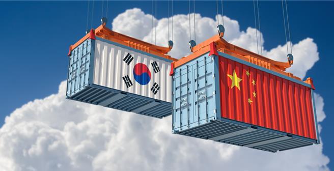 韓國今年上半年對中國貿易逆差收窄超過一半。（示意圖:shutterstock/達志）