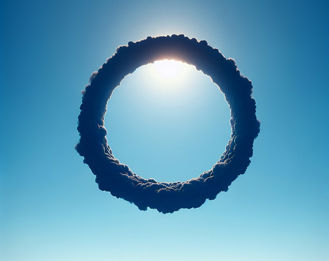 德國柏林上空飄著詭異黑圈，引起眾多揣測。(圖:shutterstock/達志)