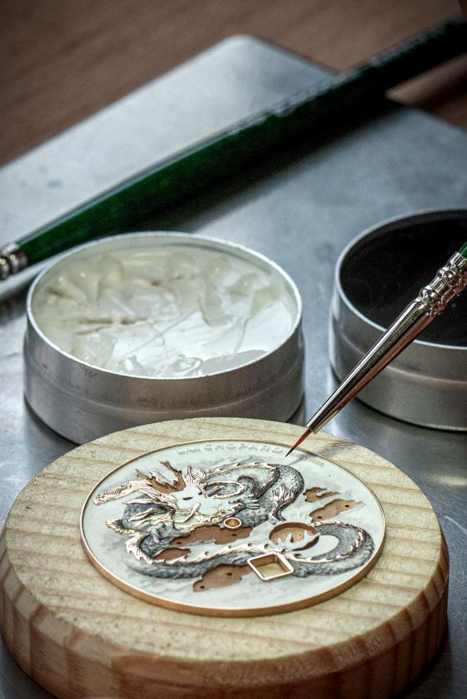 蕭邦L.U.C高複雜功能腕表向來深受藏家喜愛，如今又增添祥龍元素，更加搶手。（Chopard提供）