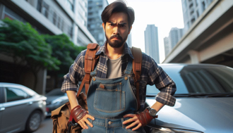 幼稚男與前妻細故鬧脾氣 放雞爪釘刺破輪胎報復