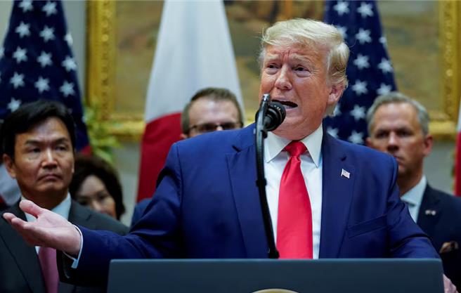 川普担任美国总统任内照片。（图／路透社）