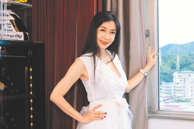 顾婕术后露面，气色状态不错。（林士杰摄）