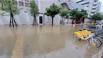 北市信義區多處積水！強降雨釀災 水利處回應了