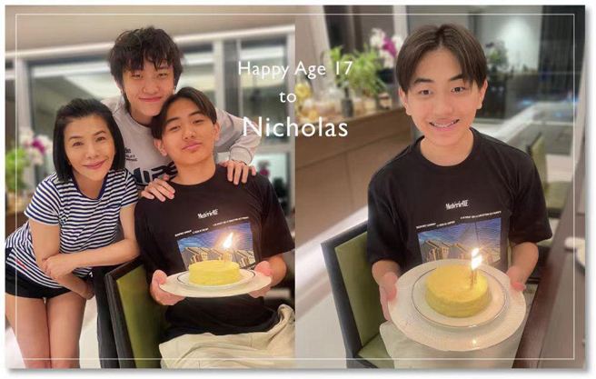 张清芳今年5月才为小儿子Nicholas庆生。（图／翻摄自张清芳 Stella脸书）