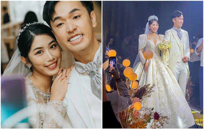 香蕉去年和Timmy结为连理。（香蕉 王俊杰脸书）