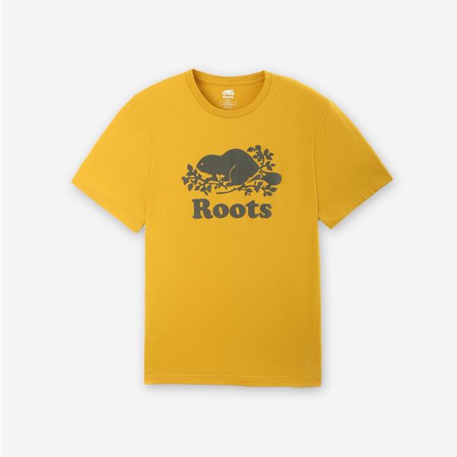 Roots「COOPER BEAVER男装短袖上衣」，1780元。（Roots提供／朱世凯台北传真）