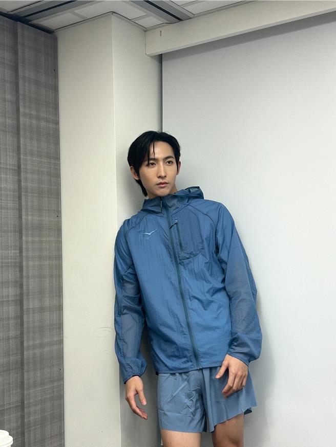 黄宏轩私下也相当爱跑步。（孙伊萱摄）